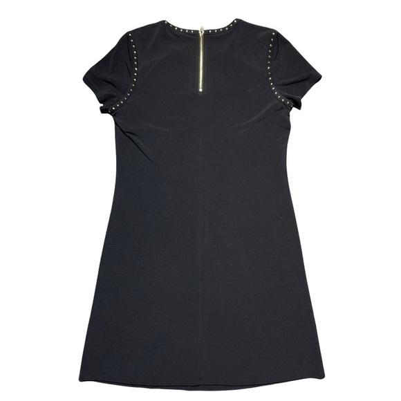 Calvin Klein Black Gold Stud Short Sleeve Mini Dress S - Picture 7 of 7